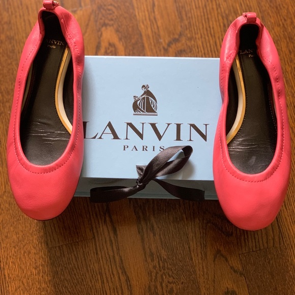 Lanvin Paris Ballet Flats size 37 Pink - Picture 4 of 4